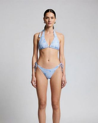 Lords of Harlech Inter Twine Womens Bikini Top in Inter Twine Blue at Nordstrom, Size Xx-Large