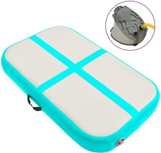 vidaXL Esterilla Inflable De Gimnasia Con Bomba Pvc Verde 60x100x10 Cm Vidaxl