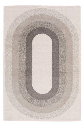 AFK Living Alfombra ultrasuave hecha de fibras recicladas gris 160 x 230 cm