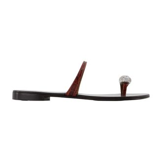 Giuseppe Zanotti Giuseppe Zanotti, Sliders, female, Brown, Size: 7 US Pia Morpheus Sandals