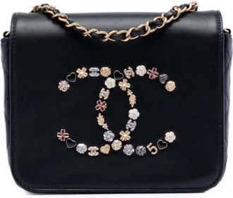 Chanel Borsa a tracolla vintage Chanel con ciondoli borchiati Pre-owned - - Pre-owned - Donna - Nero - ONE SIZE