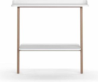 HERDASA Herdasa - Recibidor Modelo 787 Acabado Blanco/nogal, 87.5 Cm (alto) X 111 Cm (ancho) X 31 Cm (prof.)