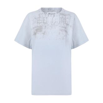 Maison Margiela Dames, Tops, Blauw, Maat: M Katoen