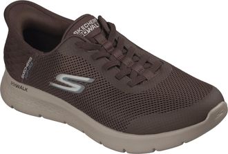 Skechers GO WALK Flex Hands Up Textiel Heren CHOCOLADE Sneakers