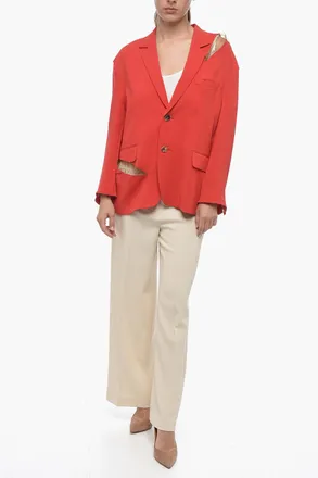 Undercover Blazer con Finiture Decorative e Dettaglio Cut Out Undercover