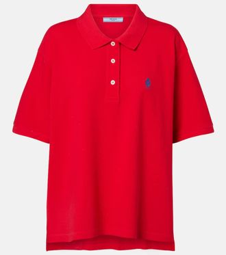 Prada Polo de piqu&eacute; de algod&oacute;n con logo