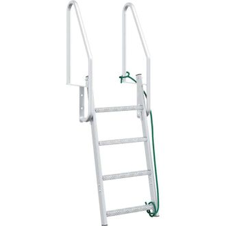 vidaXL Escalera De Muelle De 4 Pelda&ntilde;os Plateado 58 X 77 X 166 Cm Vidaxl