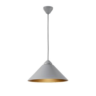 Luce-Ambiente-Design Bigbang Suspension in Metal with Gray Cone Diffuser