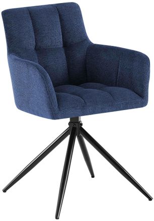 Clp Silla De Comedor Tela Jonah Azul Oscuro