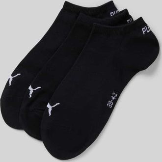 Puma Sneakersocken mit Logo im 3er-Pack in Black, Größe 35/38