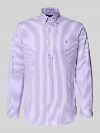 Polo Ralph Lauren Freizeithemd mit Knopfleiste in Flieder, Gr&ouml;&szlig;e L