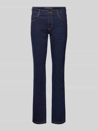 Tom Tailor Straight Fit Jeans aus Baumwoll-Mix Modell LIVA STRAIGHT in Dunkelblau, Gr&ouml;&szlig;e 31/30