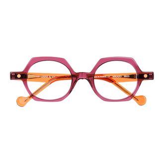 Anne & Valentin Roze & Paarse Optische Monturen - Dames - Brillen - Paars - 40 MM - Accessoires