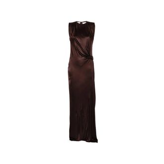 Elisabetta Franchi Gowns, female, Brown, Size: M Red Carpet Dress