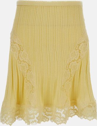 Self Portrait Gonna In Maglia Pointelle