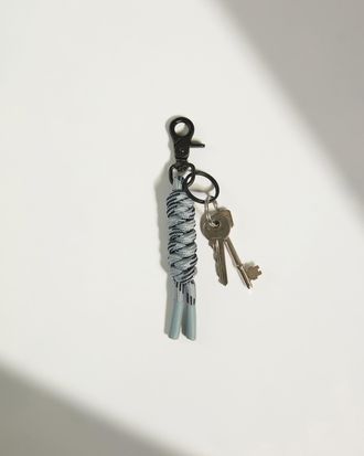 Antler Discovery Keyring In Mist Blue