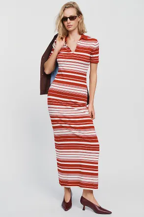 Faithfull The Brand Cloe Slim Knit Maxi Dress