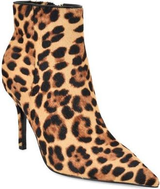 Nine West Galz Pointed Toe Bootie in Natural Spot at Nordstrom, Size 8.5