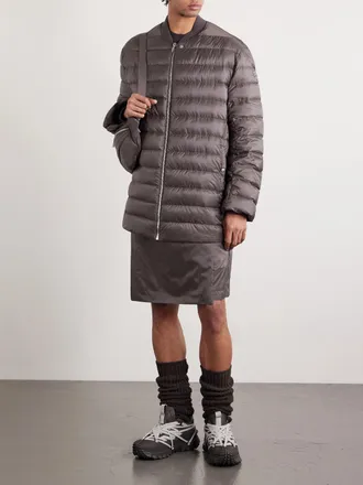 Rick Owens + Moncler Quilted Padded Shell Down Jacket