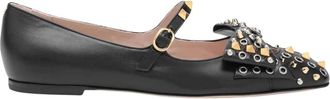 Valentino Ballerina Shoes, female, Black, 4 UK, Black Bow Flat Shoes
