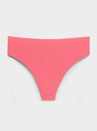 Miiyu Womens Stretch laser-cut high-waist thong Recycled nylon