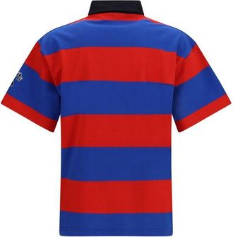 Palm Angels Sport Stripe Cotton Polo Shirt - Multicolor