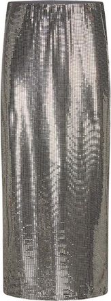 Riani Sequin Skirt - Dames - Midirokken - Grijs - L - Pailletten - Rokken