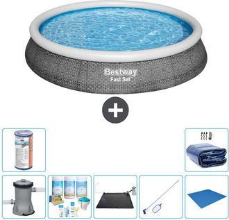 Bestway Piscina Bestway Fast Set Redonda - 396x84 Cm - 8-piezas S21452