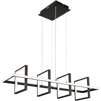 Globo Lighting L&aacute;mpara Colgante - Wolfhard - Negro - Metal - Gran - Globo