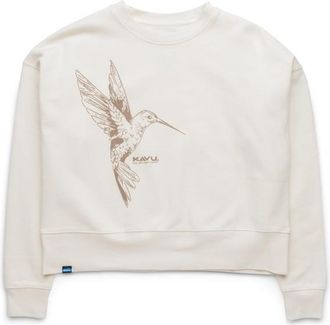 Kavu Crew Crop Pullover f&uuml;r Damen | wei&szlig;