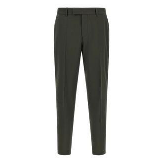 HUGO BOSS Broeken, Heren, Groen, XL, Wol, H-George-263 Broek