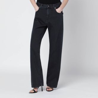 Haikure Jeans ampio grigio carbone