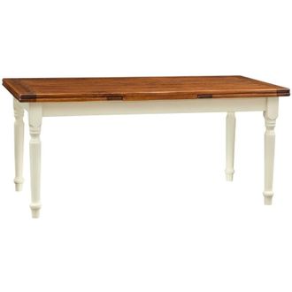 Biscottini International Biscottini - Tavolo allungabile sala da pranzo 180x90 cm Tavolo cucina in legno massello Tavolo rettangolare pranzo legno Made in Italy