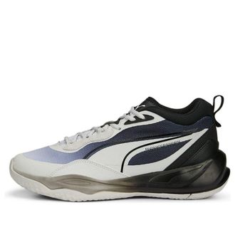 Puma Playmaker Fade Basketball Shoes White Black 389328-02