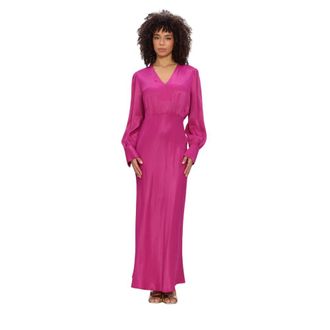Twinset Dames, Jurken, Roze, Maat: S Satijn
