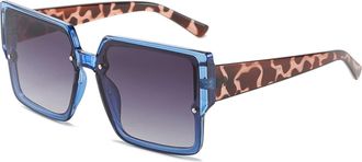 Generic For Womens Square Sunglasses Mens Beach Street Shooting Glasses (Color : C, Size : Medium)