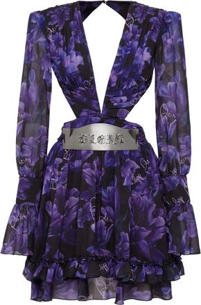 Philipp Plein Kleedjes, Dames, Zwart, S, Short Kleedjes