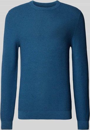Mc Neal Strickpullover mit Strukturmuster in Petrol Melange, Gr&ouml;&szlig;e XXL