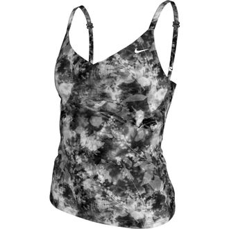 Nike V-Neck Tankini Swim Top in Black at Nordstrom Rack, Size X-Small