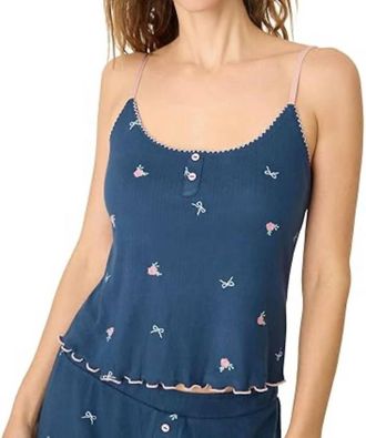 PJ Salvage English Rose Tank In Blue