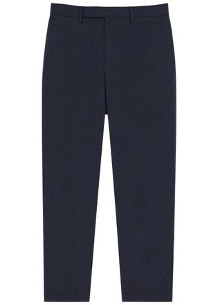 Polo Ralph Lauren Slim Tapered-leg Stretch-cotton Chino Trousers - Navy - 36 (W36 / XL)