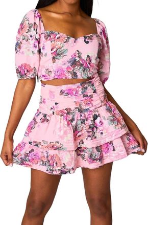 BuddyLove Williams Two-Piece Set Top Skirt In Pink Multi