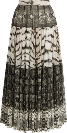 Roberto Cavalli Dames, Rokken, Zwart, Maat: S Zijde