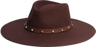 Rag & Bone Brynn Wool Fedora in Dark Espresso at Nordstrom, Size Medium