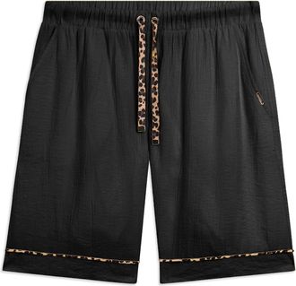 Freddy Pantaloni corti wide leg in tessuto crinkle