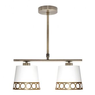 Fabrilamp Lampara Dalia 2xe14 Blanco/oro Regx40x16 Cm
