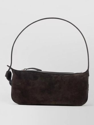 Bottega Veneta rectangular suede clutch bow shoulder strap
