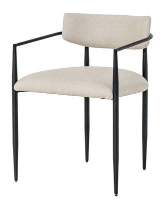 TOV Furniture Tov Furniture Forte Forged Iron Upholstered Dining Chair