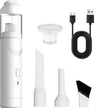 OEM Para Aspiradora De Coche, Aspiradora De Mano Recargable Por Usb, Mini Aspiradora Inal&aacute;mbrica Con Filtro Hepa Lavable, Kit De Limpieza Para Pelo De Mas