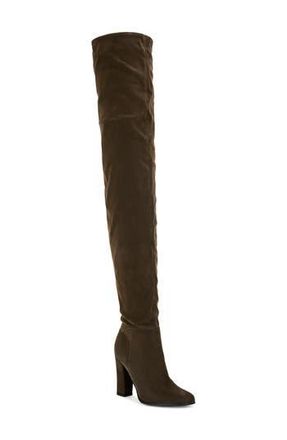 Azalea Wang Nanette Thigh High Boot in Brown at Nordstrom Rack, Size 8